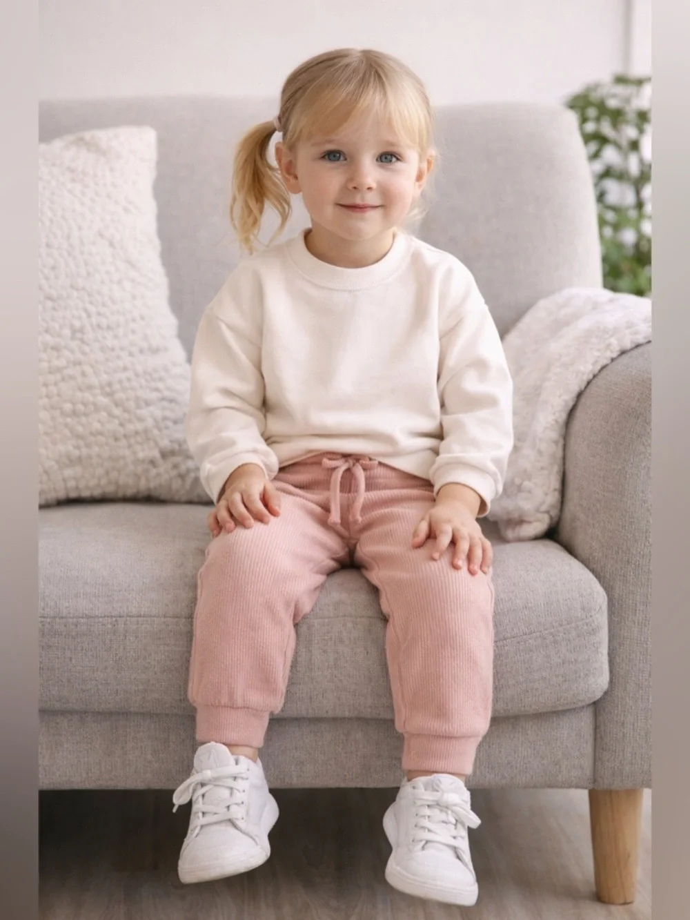 ZARA Kids Pink Ribbed Jogger Pants NWT Size 3T